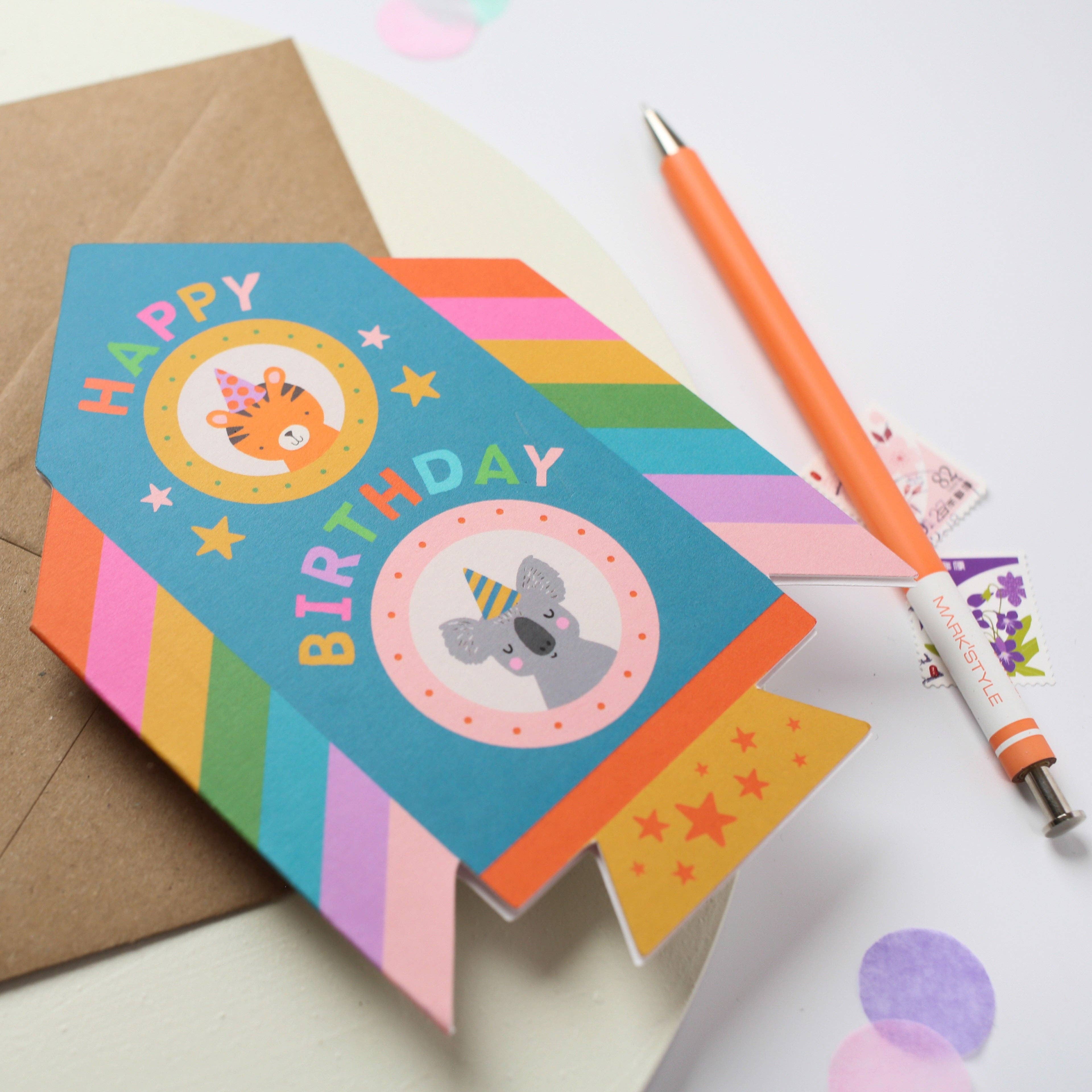Mifkins - Wholesale Birthday Card - Rocket Birthday Card2