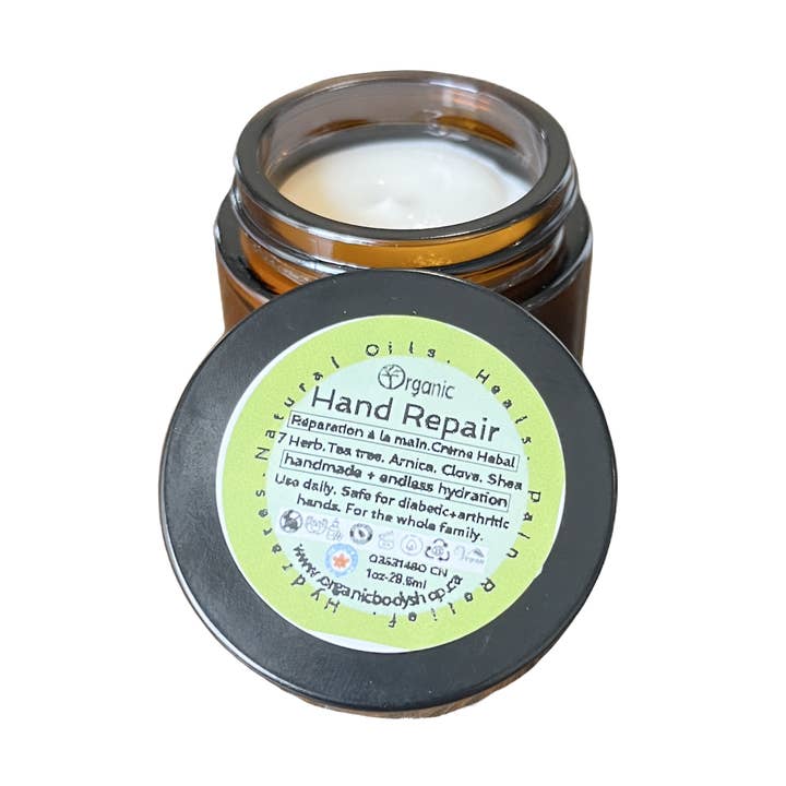 Håndreparationscreme. Urtehelbredende middel. 30 ml rejseformat for engroshandel hos Organic Body Shop