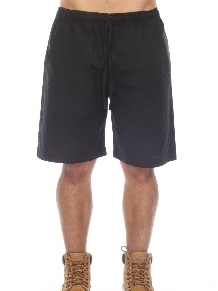 Baumwoll-Slub-Shorts mit elastischem Bund und Kordelzug für den Großhandel von Lakhays Collection Inc.