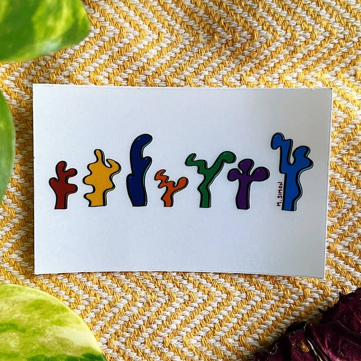 Dancing Cacti Sticker • DoodleAllDayy for wholesale by Doodlealldayy