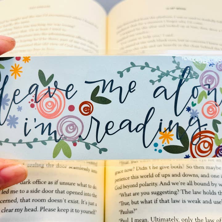Bookmark - Leave Me Alone. I’m Reading. for wholesale by Positively Handwritten