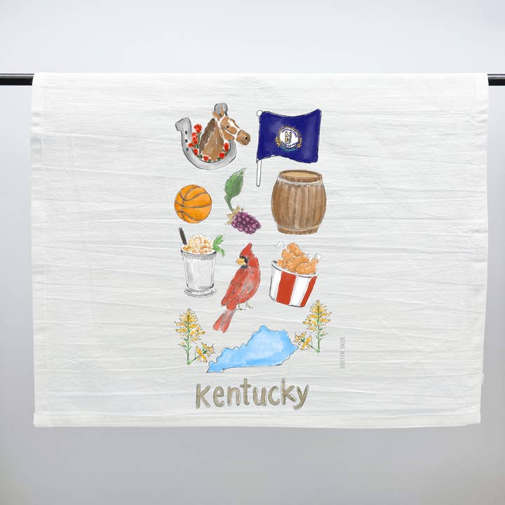 Home Malone - Wholesale Tea Towel - Kentucky Icons Tea Towel