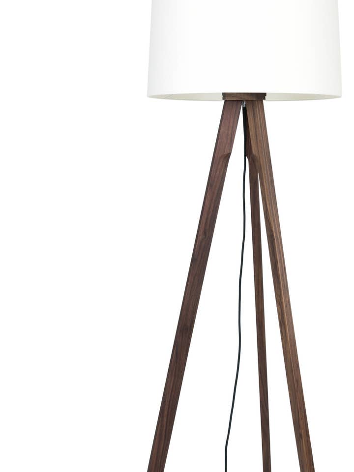 Lámpara de pie Tre walnut para venta al por mayor de HerzBlut