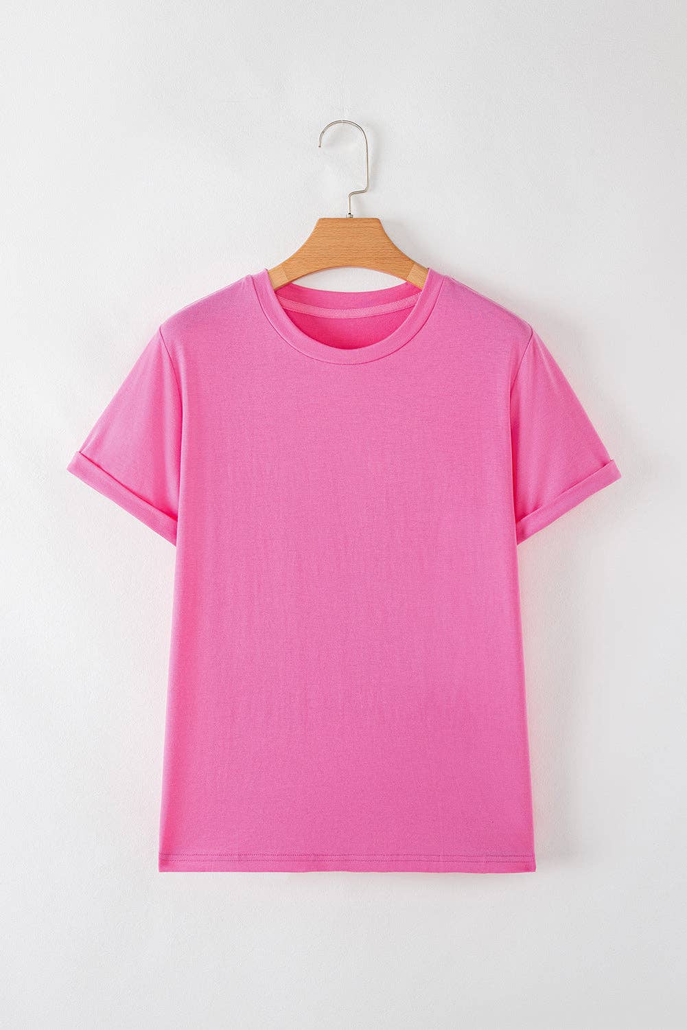 PRETTY BASH - Wholesale T-Shirt - Women's - Solid Short Sleeve Crew Neck Tee83