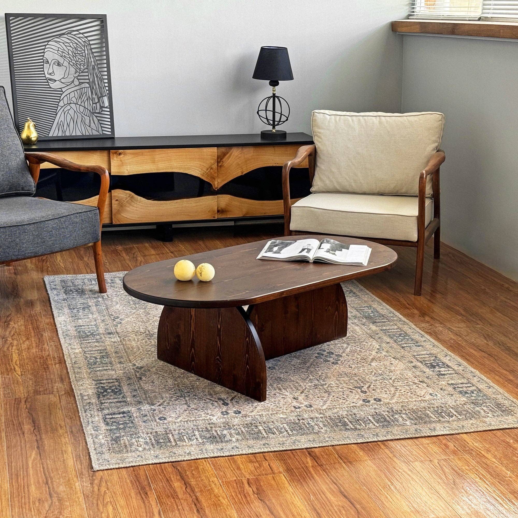 Ultimate Premium Products - Wholesale Coffee Table - Japandi Style Oval Coffee Table - Japandi Style Living Room7