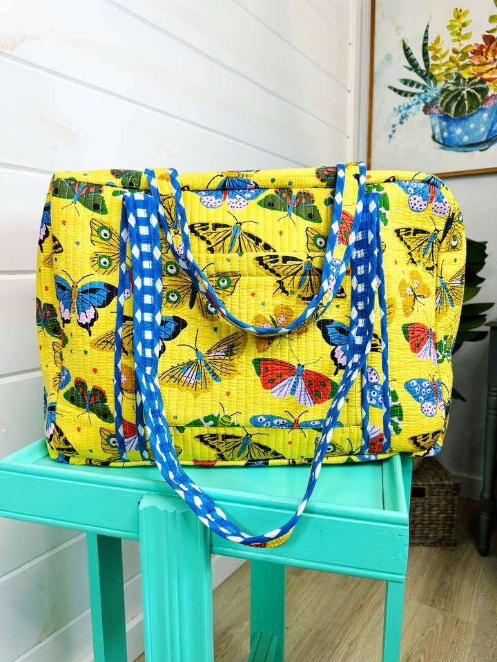 Quilted Duffle Weekender Bag | Overnight Travel Bag for wholesale by Folklore Couture