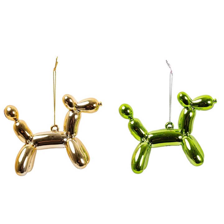 Deco N. Christmas Balloon Dog/Unicorn Ornament, 4.5x3.5" for wholesale by Truu Design