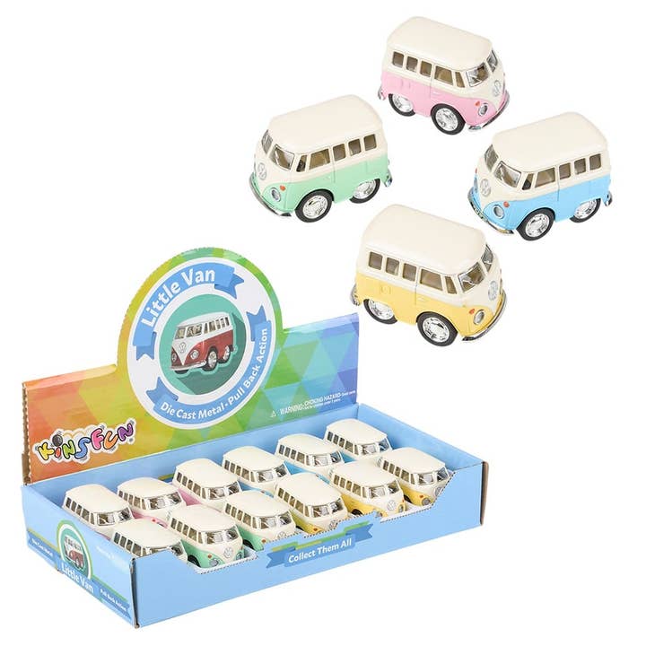 La Luna Bella - Toys - Wholesale Toy Car/Truck - Kids - 2" DIE-CAST VOLKSWAGEN MINI BUS LLB Car Toys