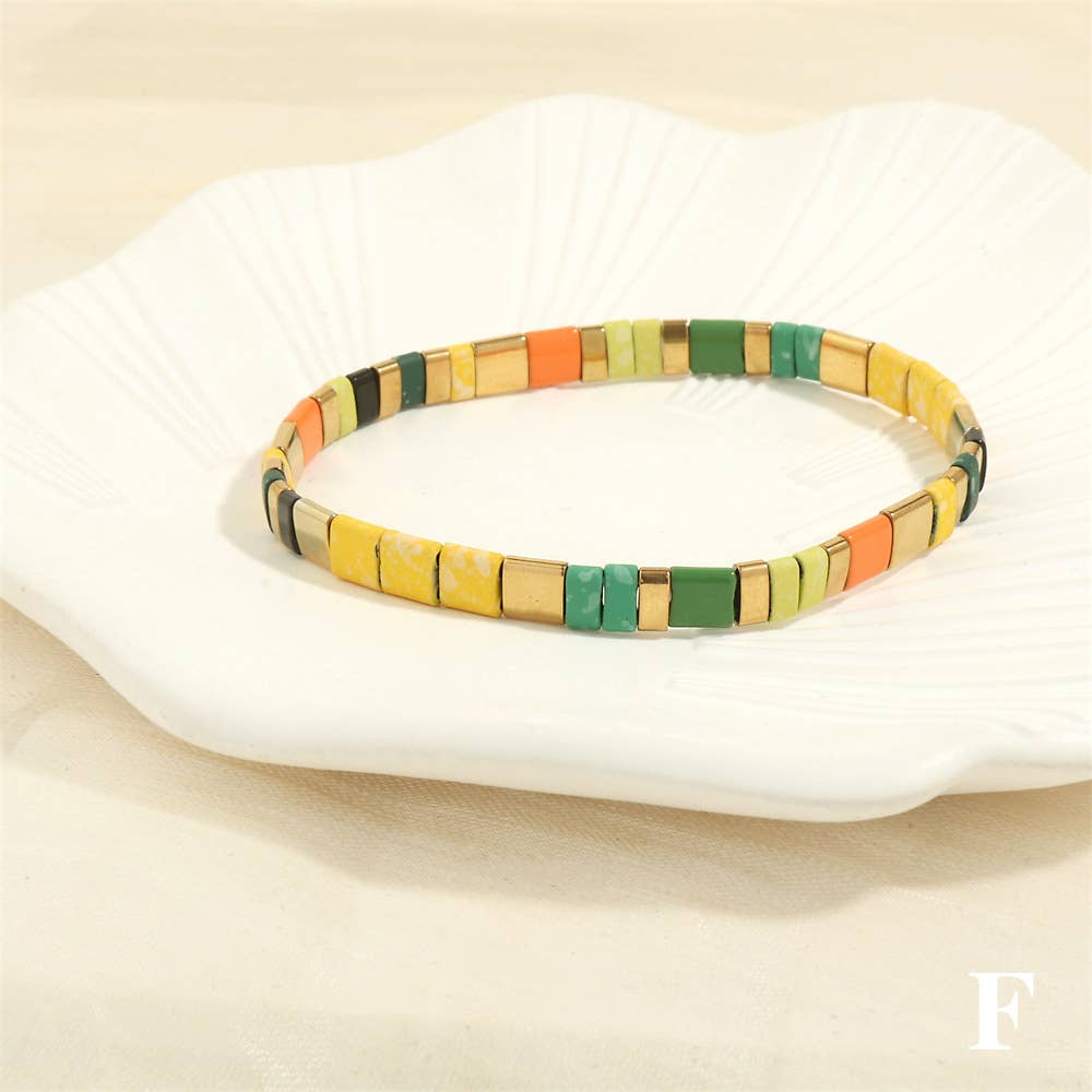 Mio Queena – Engroshandel Perlearmbånd – 5 mm TILA perle armbånd med elastik - BJ85