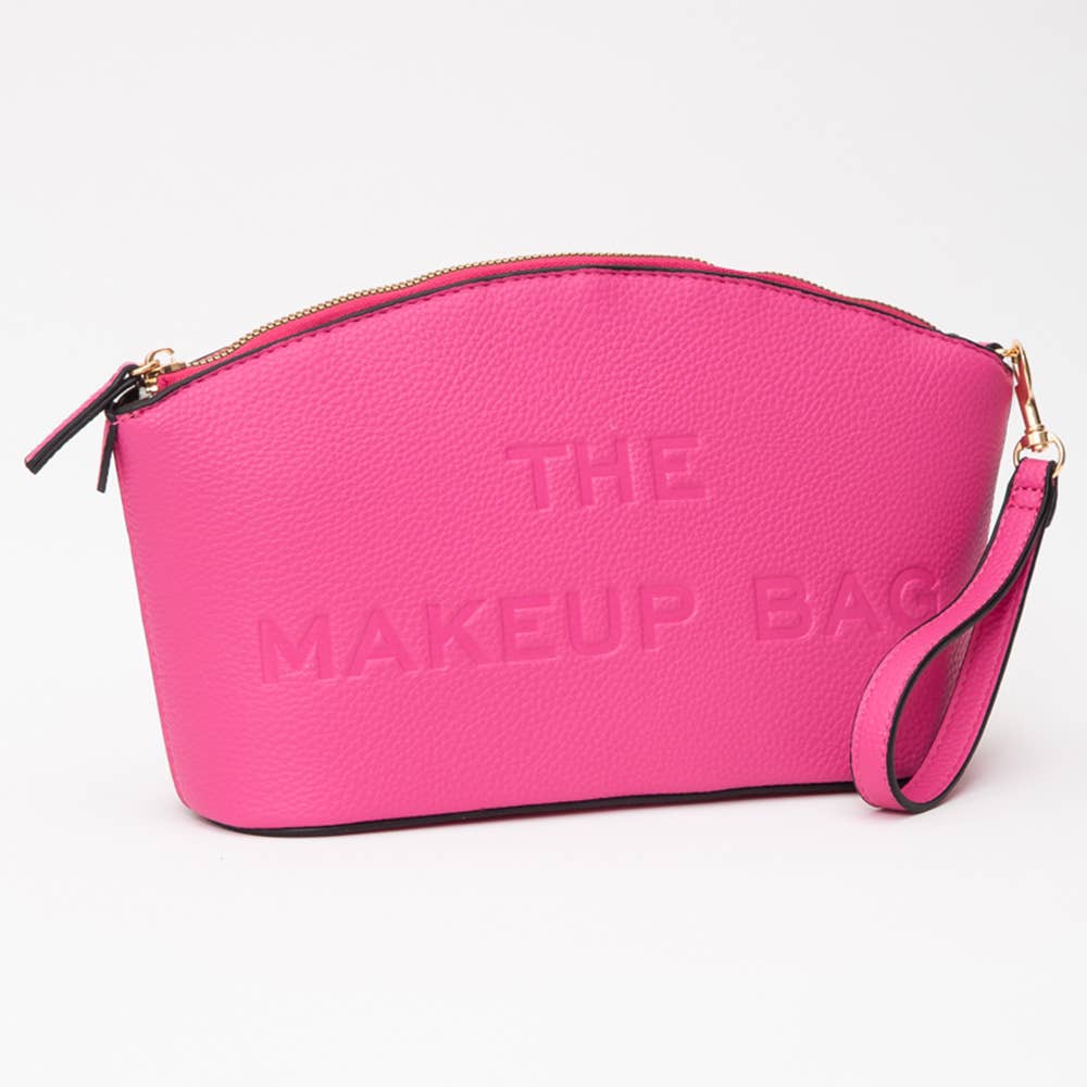 Sensibling Corp. - Wholesale Make-up tas/toilettas - Make-uptasje van kunstleer met opdruk "THE MAKEUP BAG" en polsriem16