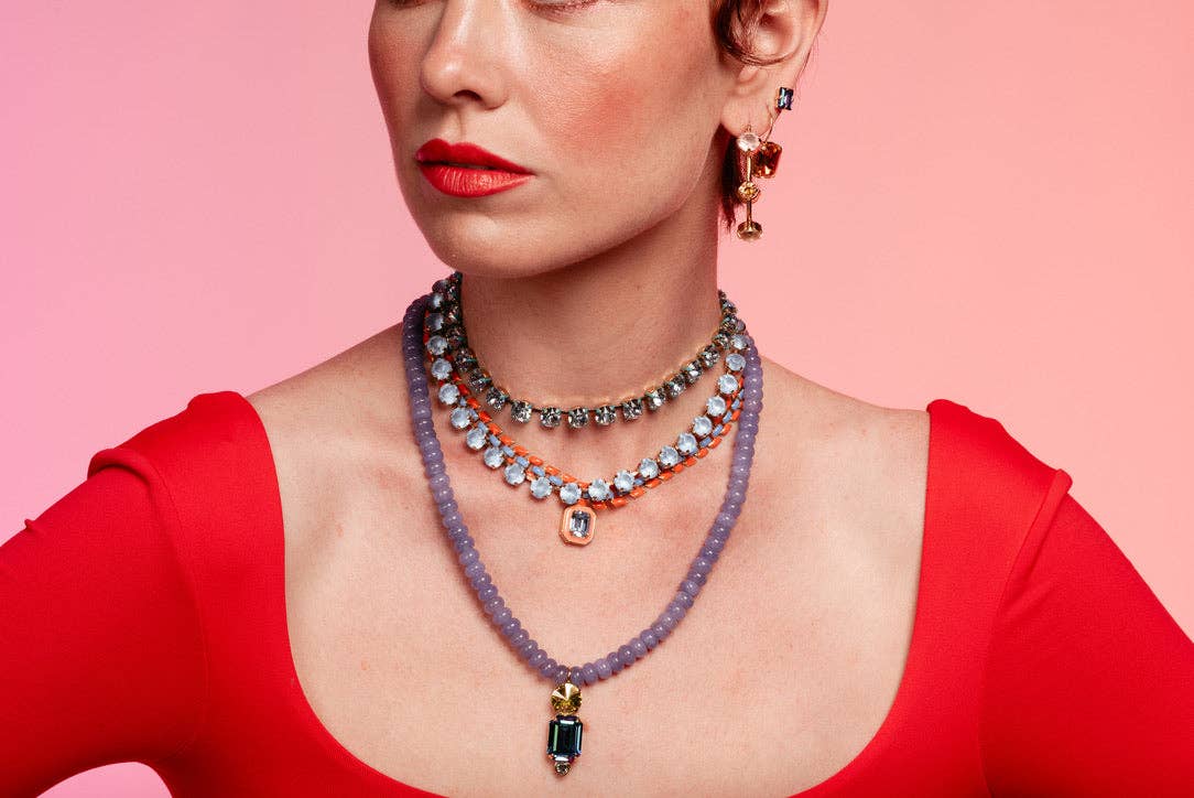 TOVA – wholesale Stud/post earrings – Adele Earrings in Candy Crush5