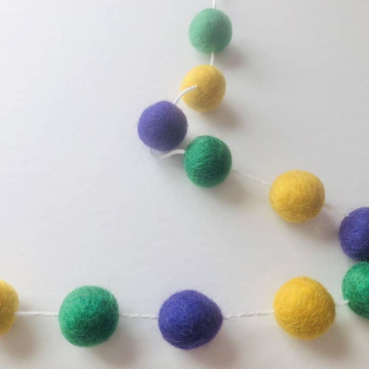 Wool Jamboree - Wholesale Bunting/Garland - Mardi Gras Garland7