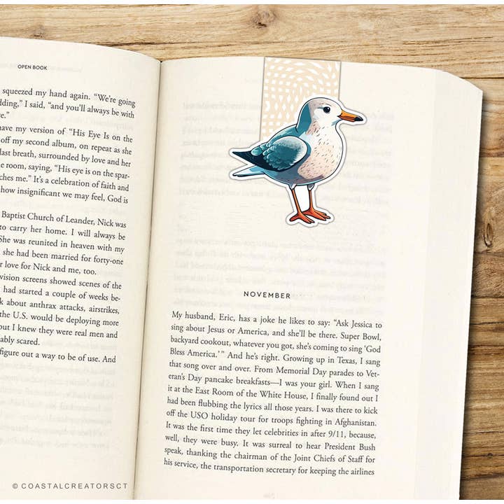 Coastal Creators of Connecticut - Wholesale Journal/Diary - Beach Scene Journal with Seagull Magnetic Bookmark Set3