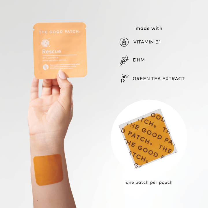 The Good Patch - Wholesale Oral Supplement/Vitamin - Rescue Wearable Wellness Patch Single