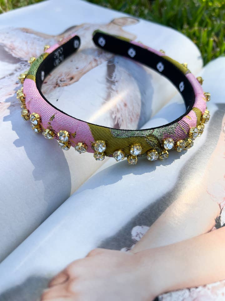 Lily Ultra Slim Embellished Headband for wholesale by Hello Edie