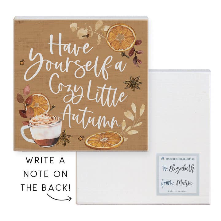 Petit Automne Douillet - Cadeau-Un-Bloc pour la vente par Sincere Surroundings