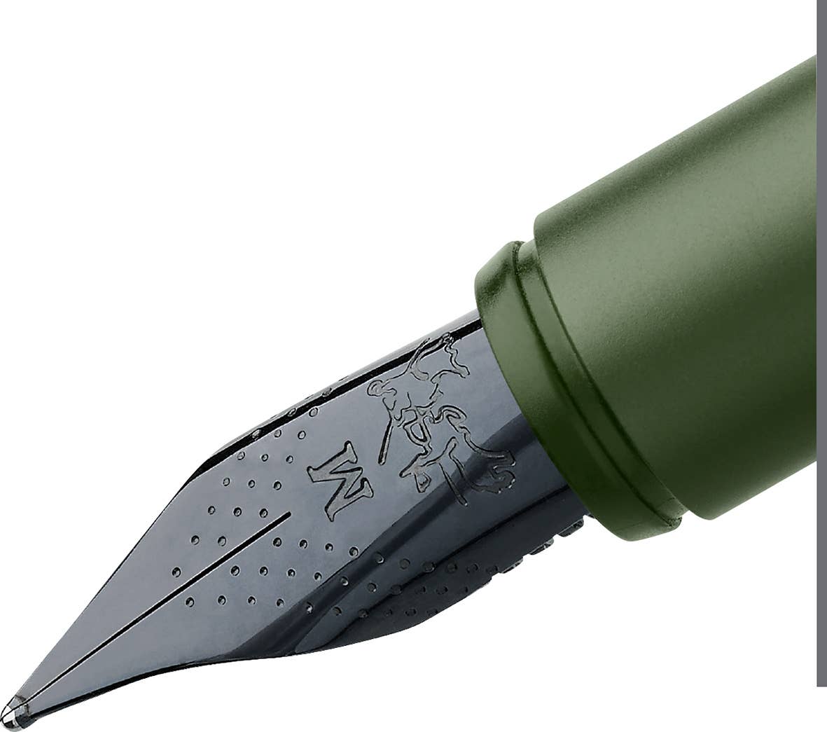 Faber-Castell / Creativity for Kids - Wholesale Pen - NEO Slim Brushed Aluminum Olive Green Fountain Pen5