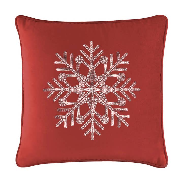 Sparkles Home - Wholesale Throw/Decorative Pillow - Rhinestone Snowflake Pillow58