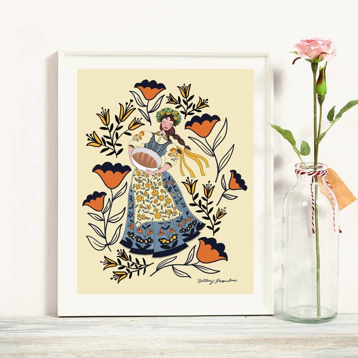 Orchidea Art Print / Polish Girls Collection / 8X10 Matte Print for wholesale by Cactus & Cedar