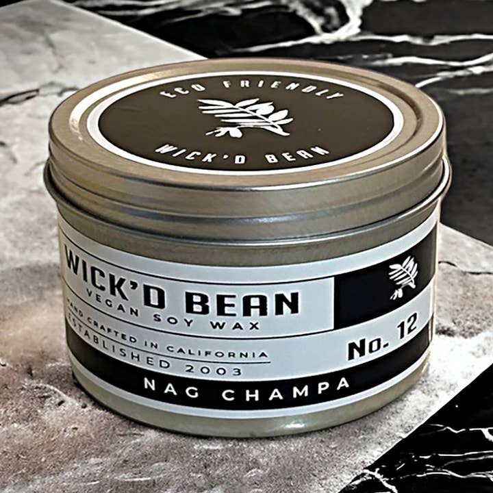 Tin Candle - Nag Champa for wholesale by Wick’d Bean