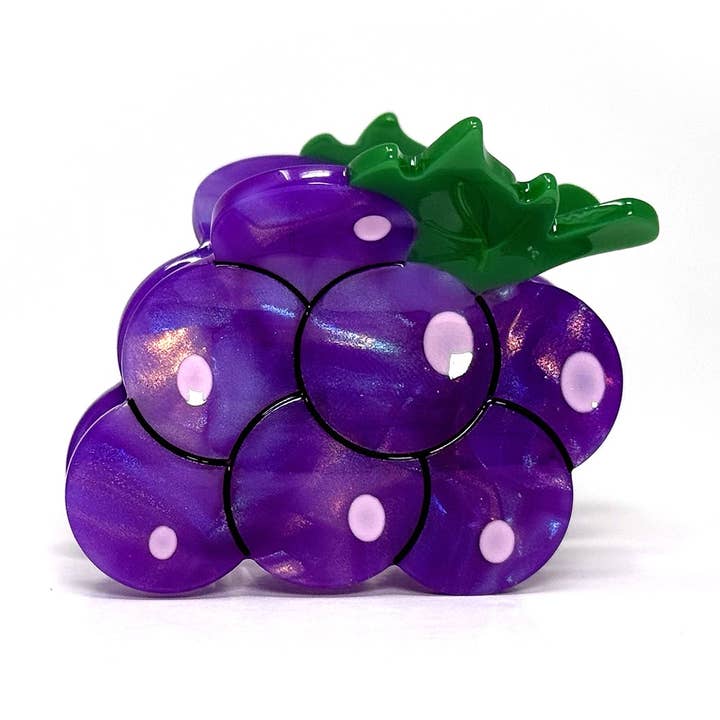 Glorieuze Druiven Haar Klauw Clip - Voedsel Geïnspireerde Haaraccessoire voor wholesale door Rainbow Unicorn Birthday Surprise