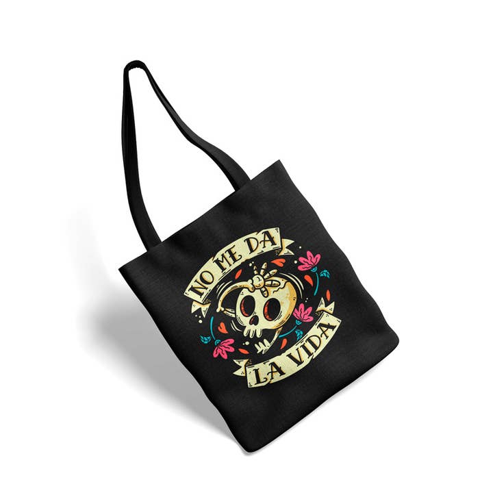 PTFL-Stofftasche Schwarz - Es gibt mir kein Leben für den Großhandel von Puterful