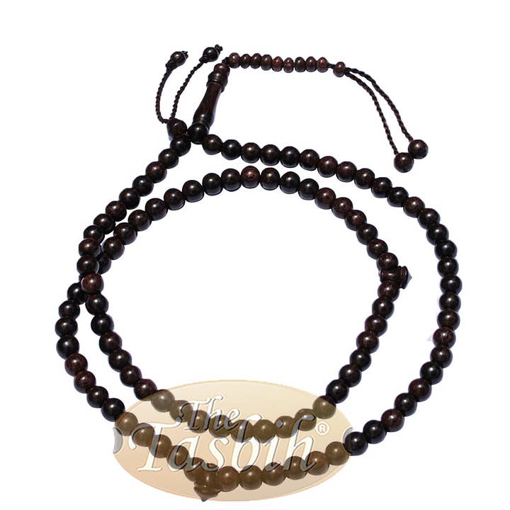 Tamarind Wood Rosary 8Mm-Bead Dense Wood Tasbih With 99-Beads for wholesale by IndoMode