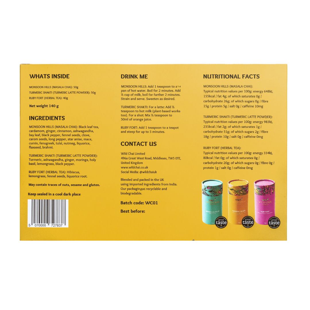 Wild Chai – wholesale Tea bags – Tea gift set | Luxury chai collection Loose leaf6