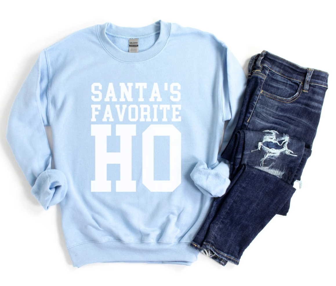 Trendy Chic Apparel LLC - Wholesale Graphic Sweatshirt - Women's - Santa's Favorite Ho Sweatshirts & T-Shirts  3