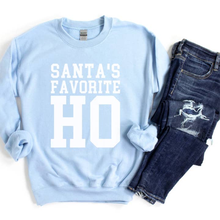 Trendy Chic Apparel LLC - Vente Sweat-shirt à imprimés – femme - Sweat-shirts et T-shirts Ho préférés du Père Noël3