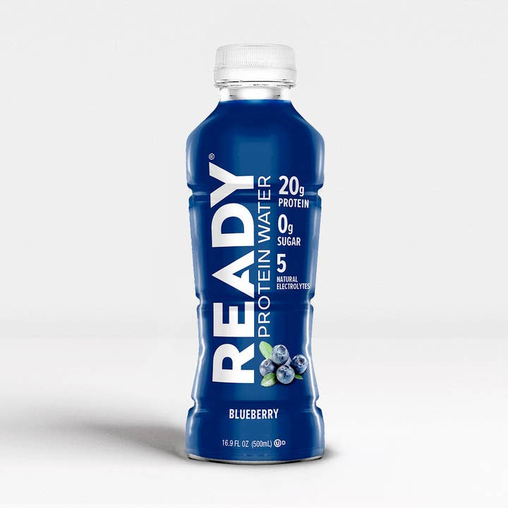 Ready - Wholesale Sports/Energy Drink - Ready® Protein Water - Blueberry (16.9oz, 12 pack)1