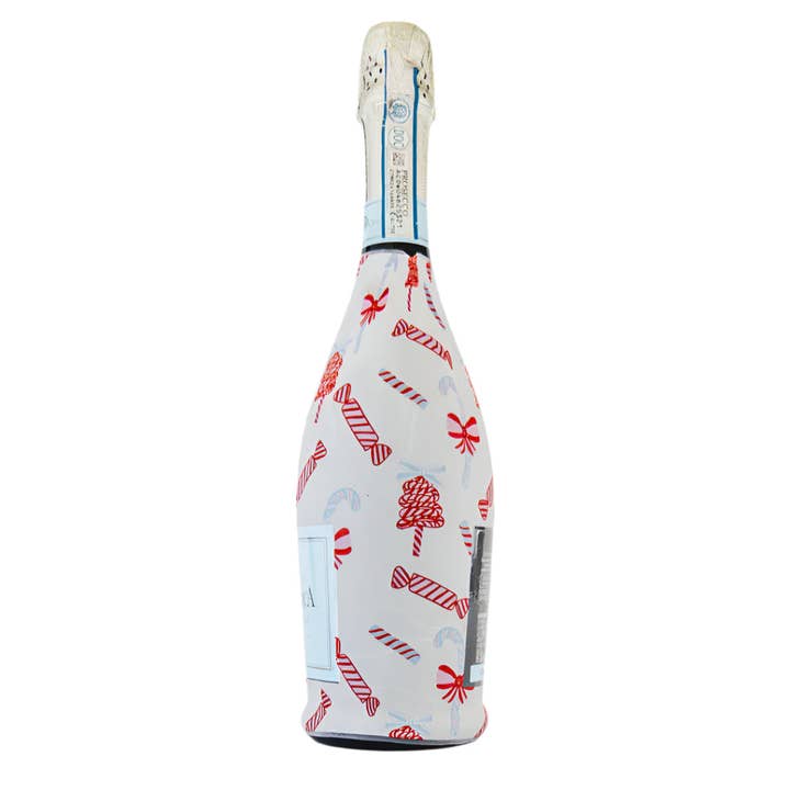 Beau Bottles - Wholesale Wine gift bag - Beau Bottles Limited Edition Luxe Candy Cane- Prosecco Collection1