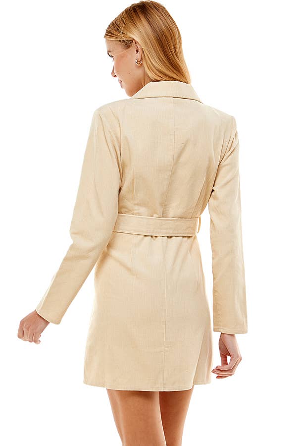 ACOA COLLECTION – Engroshandel Kjole - Dame – Bælte Blazer Kjole7