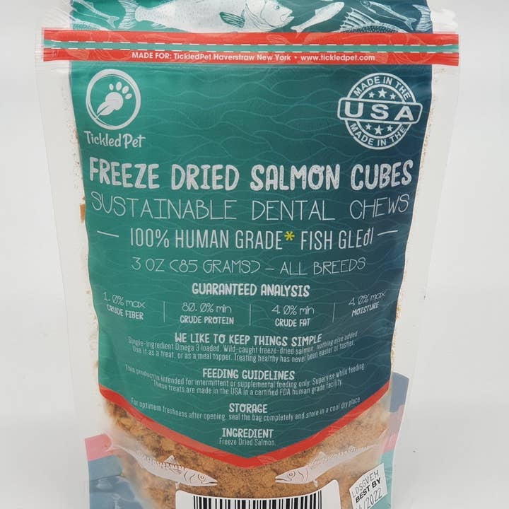 Freeze Dried Salmon Powder Topper 3 oz for wholesale by TickledPet