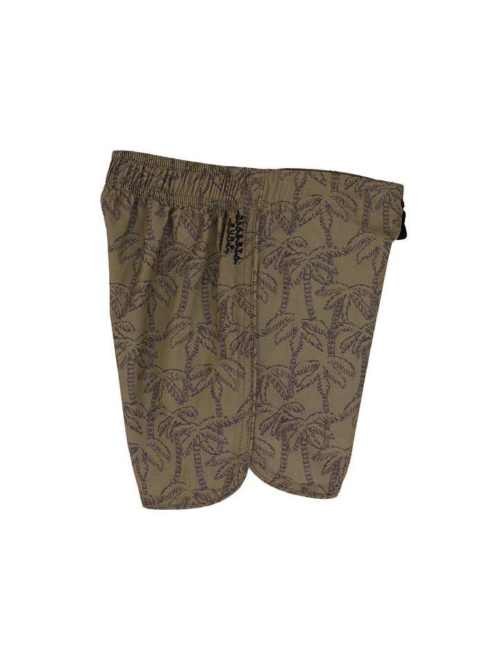 Seaesta Surf - Wholesale Swim Shorts - Kids - Seaesta Scallop Retro Flare Boardshort / Palmitos / Algae / Boardshorts