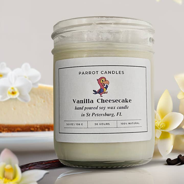 Vanilj Cheesecake för wholesale av Parrot Candle LLC