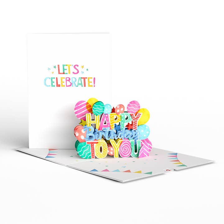 Lovepop Cards - Wholesale Birthday Card - Let's Celebrate Birthday 5''x7'' Card, Birthday Cards