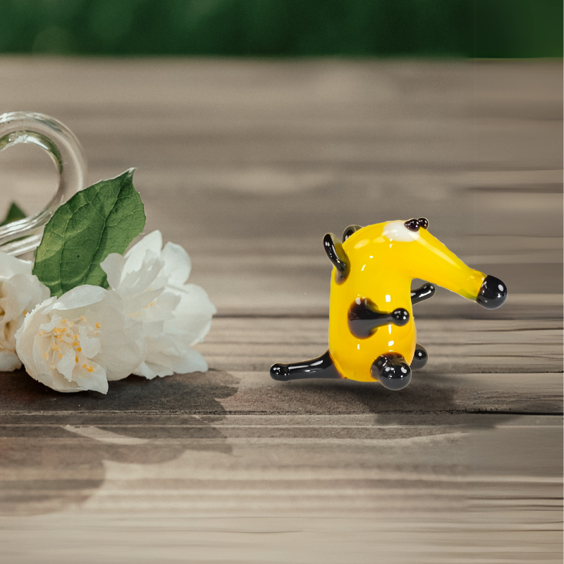 Glass by Iness - Wholesale Decorative Figurine - Aardvark Figurine, Mini Glass Collectible, Handmade In Ukraine1