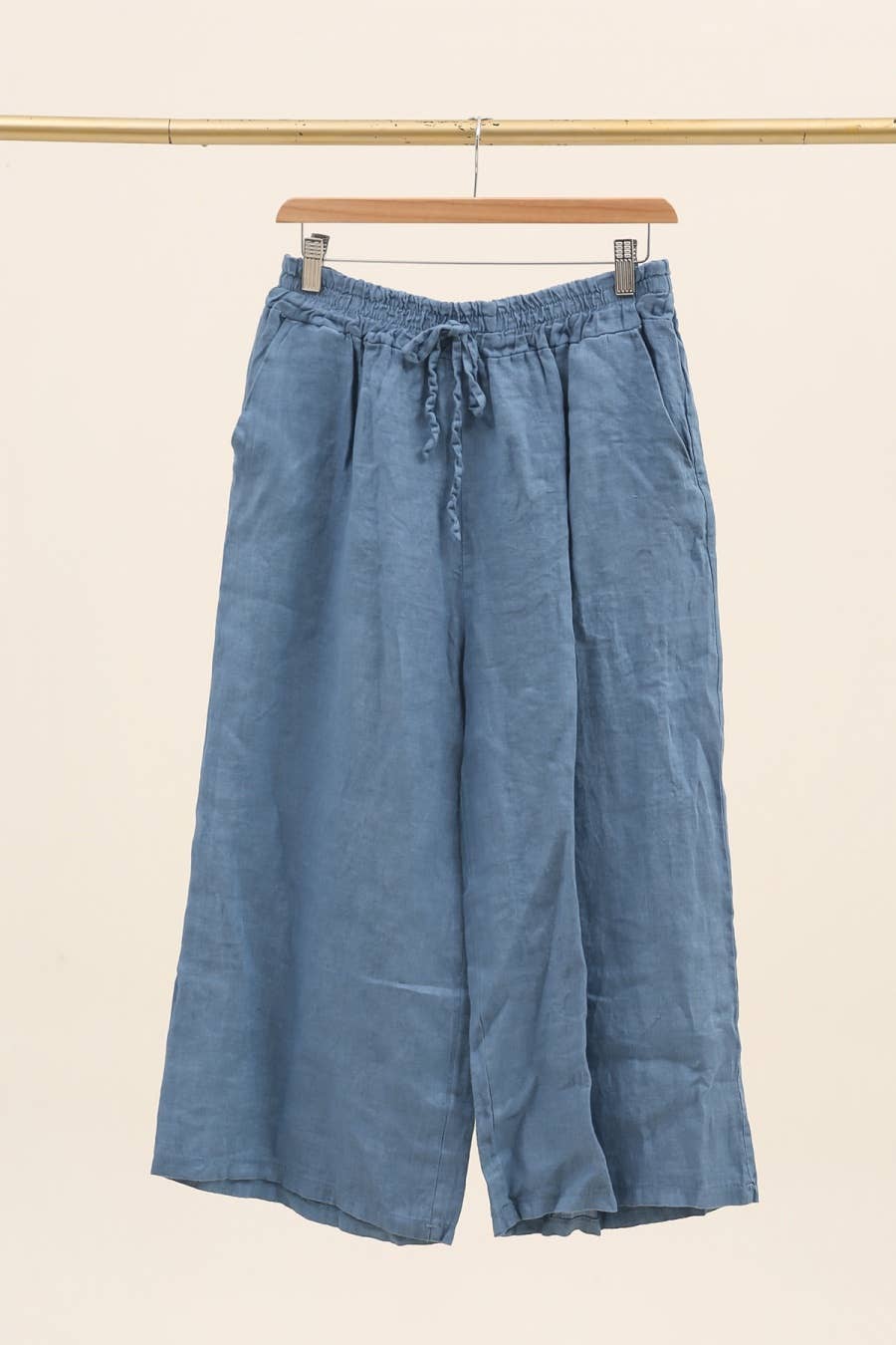 la maison des fibres naturelles – Calças - Mulher por atacado – Calça Capri 16531d 100% linho2