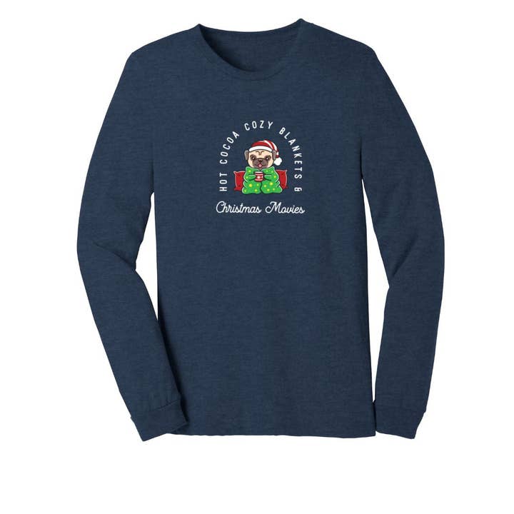 Luv the paw - Wholesale T-Shirt (Graphic) - Unisex - Pet Themed Holiday Shirt Long Sleeve