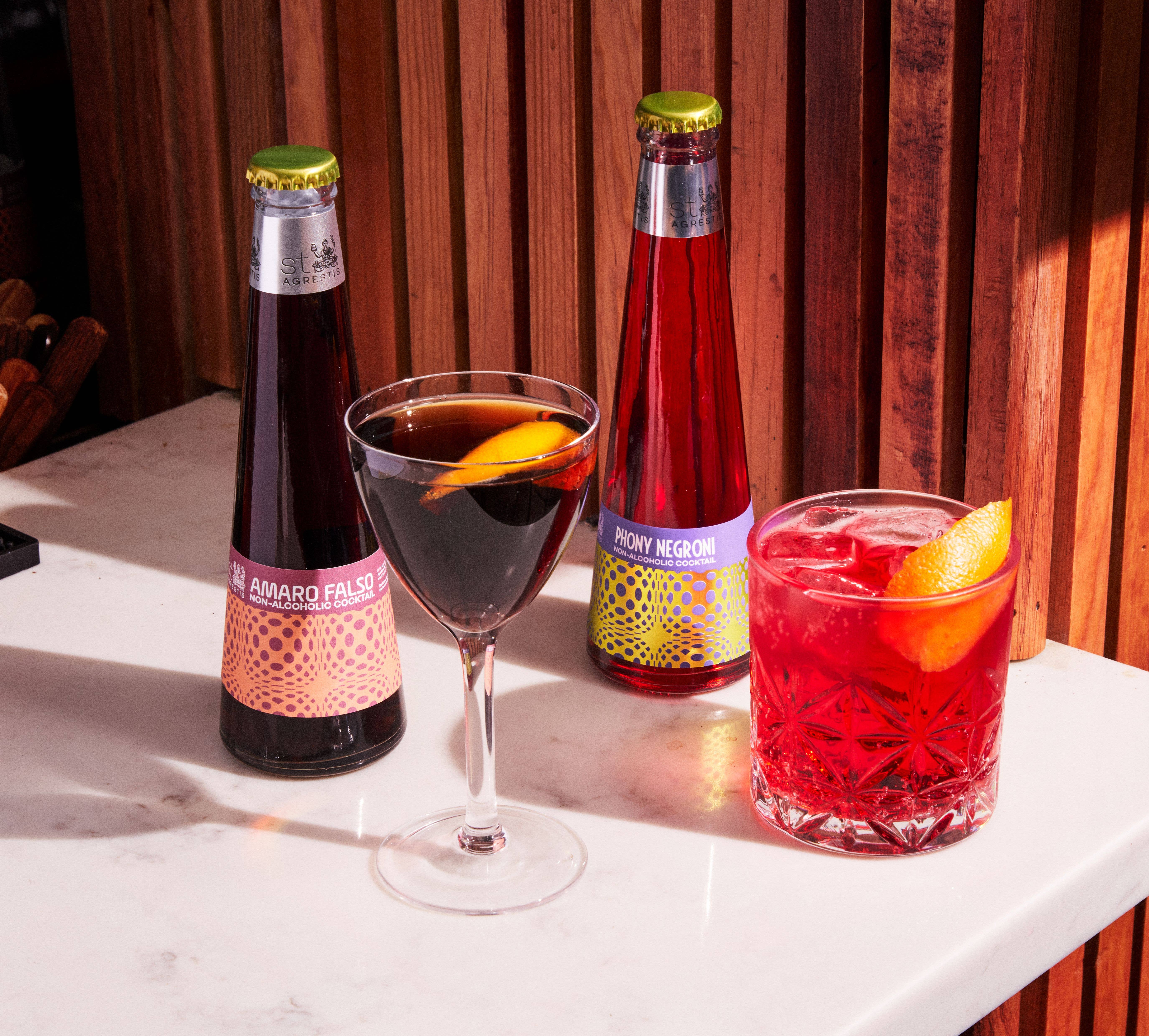 Phony Negroni x St. Agrestis - Wholesale Non-Alcoholic Aperitif/Mocktail - St. Agrestis Non-Alcoholic OG Mix Pack.7