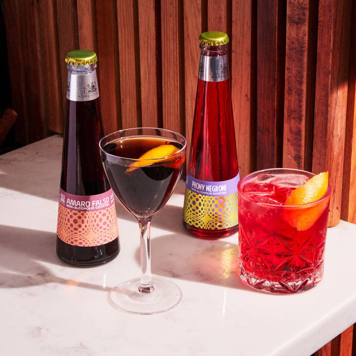 Phony Negroni x St. Agrestis - Wholesale Non-Alcoholic Aperitif/Mocktail - St. Agrestis Non-Alcoholic OG Mix Pack.7