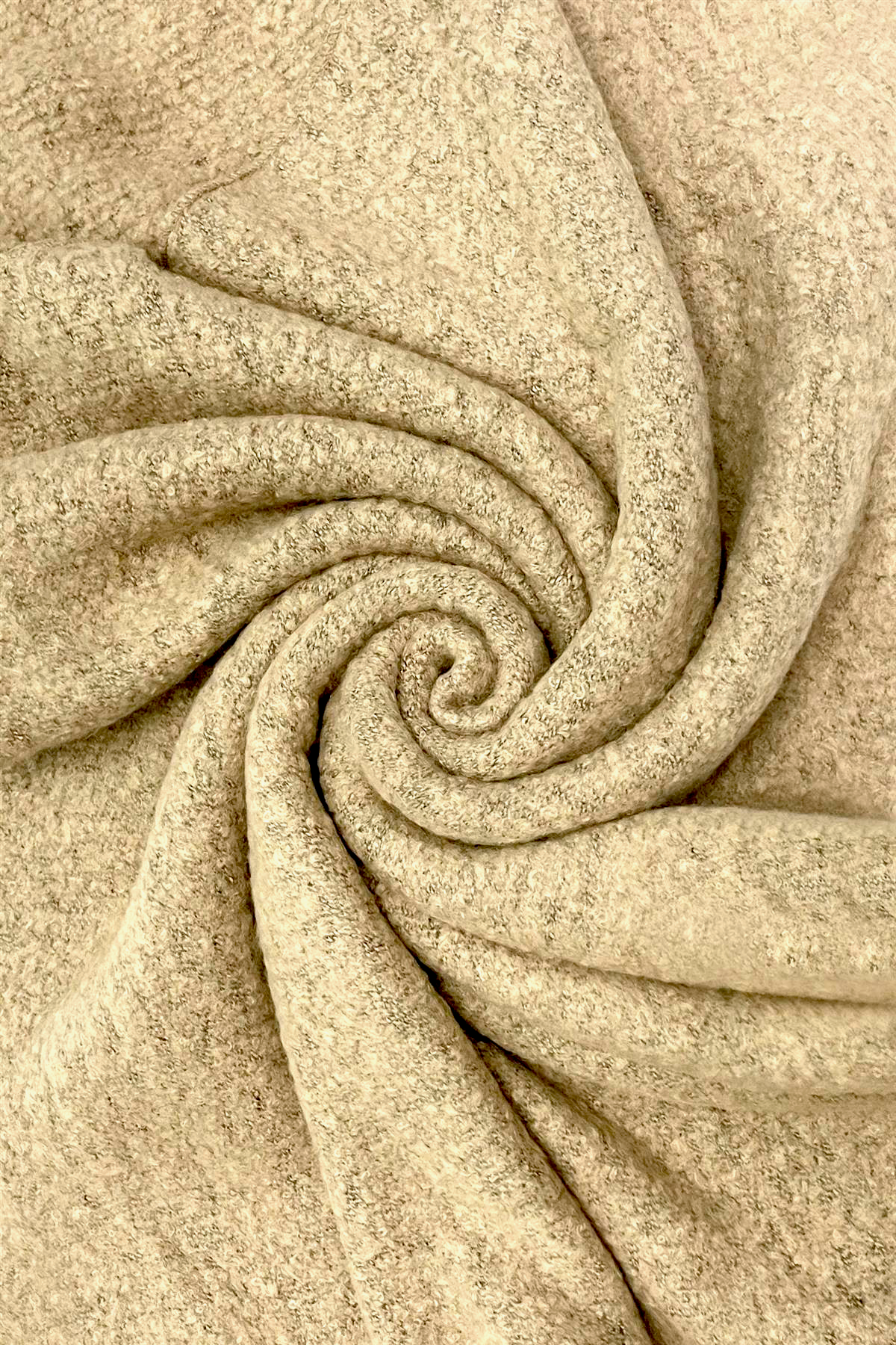 Fashion Scarf World - Wholesale Scarf - Women's - Plain Boucle Diagonal Edge Wool Scarf10