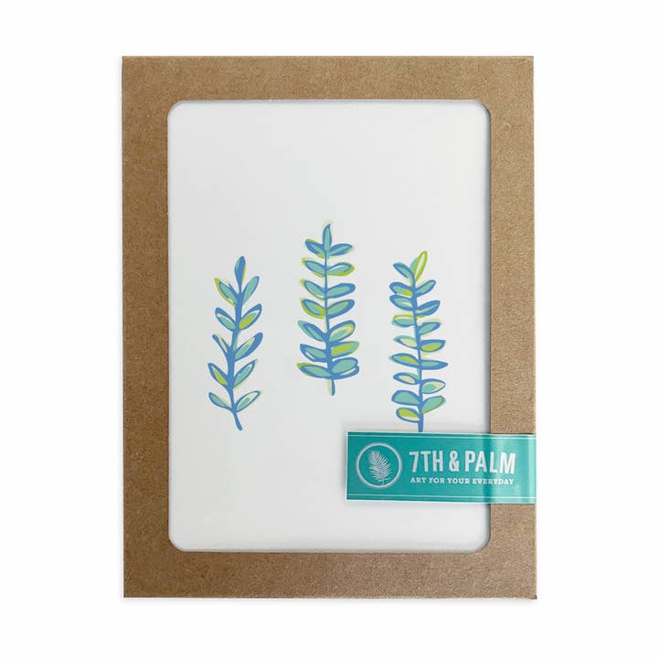 Seealgen-Karten-Set in Schachtel für den Großhandel von 7th & Palm