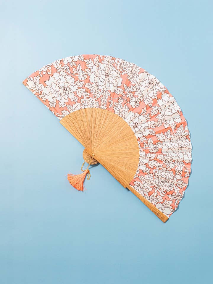 Solfjäder Chloe korall för wholesale av Kanela Fans