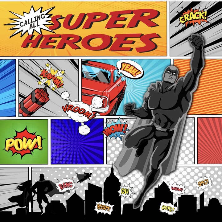 Calling all Superheroes Charger - (SQUARE) for wholesale by Altoonastore