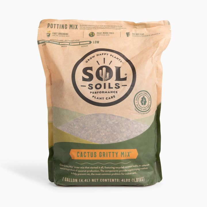 Sol Soils - Wholesale Planting/Potting Soil - Soil (1Gal) Cactus Gritty Mix (Soilless)0