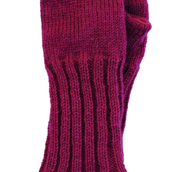 Black Yak Ltd - Wholesale Gloves - Unisex - Plain Rib Wristwarmers - Knitted Pure Wool - Fair Trade2