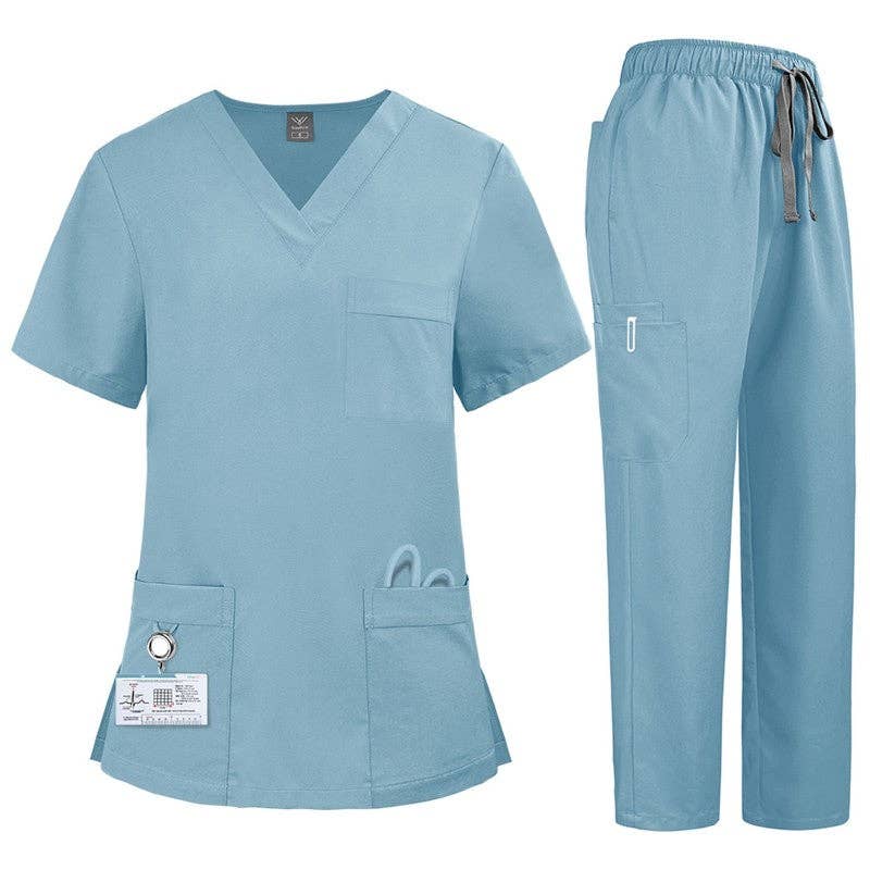 FurDecoration - Wholesale Healthcare Uniform - Women's - Short Sleeve Straight Leg Scrub Suit2
