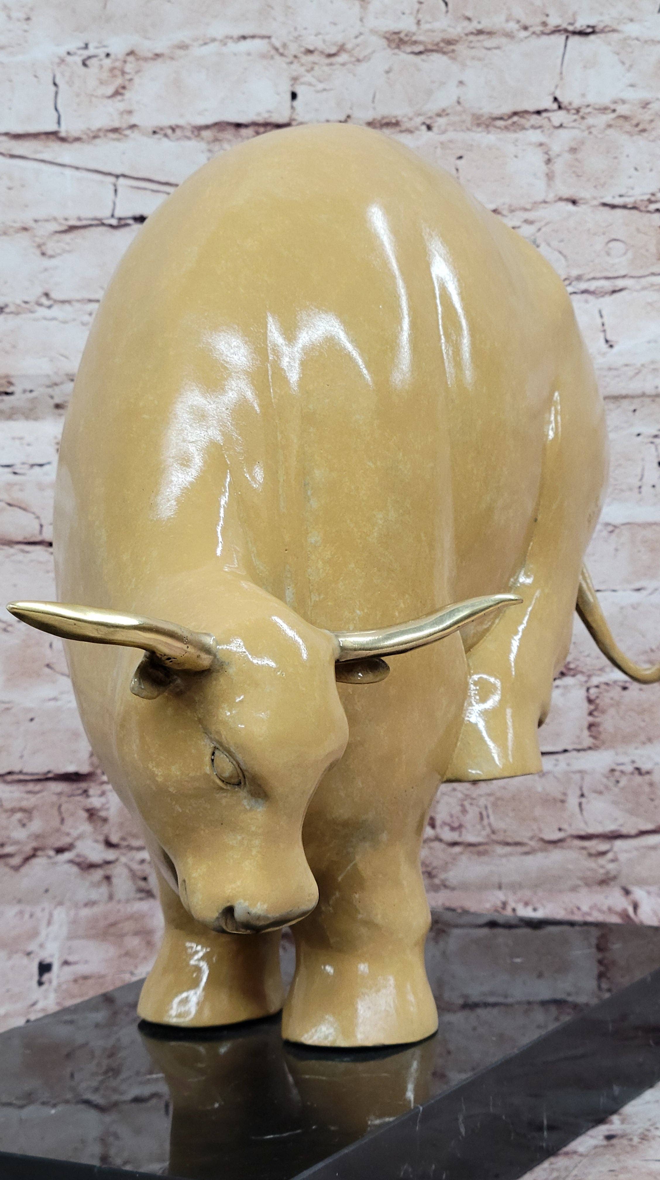 Bronzhaus – Großhandel Skulptur – Bronzestierstatue Moderne Abstrakte Bauernhaus Skulptur Dekor7